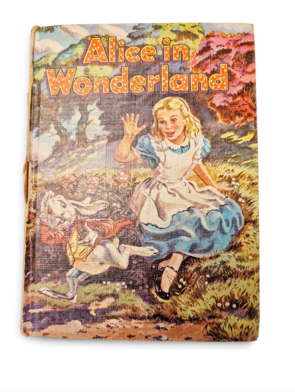VINTAGE Alice in Wonderland Book Lewis Carroll Through The Looking Glass 1955